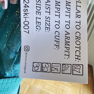 80s Ski Suit - Turquoise